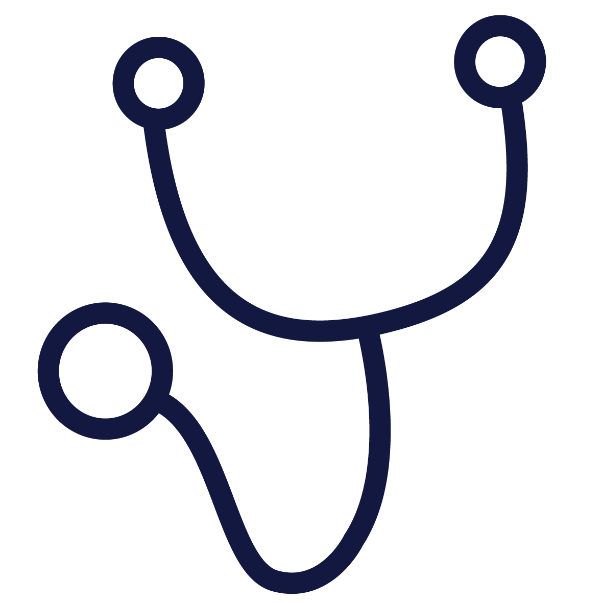 Icon of stethoscope.