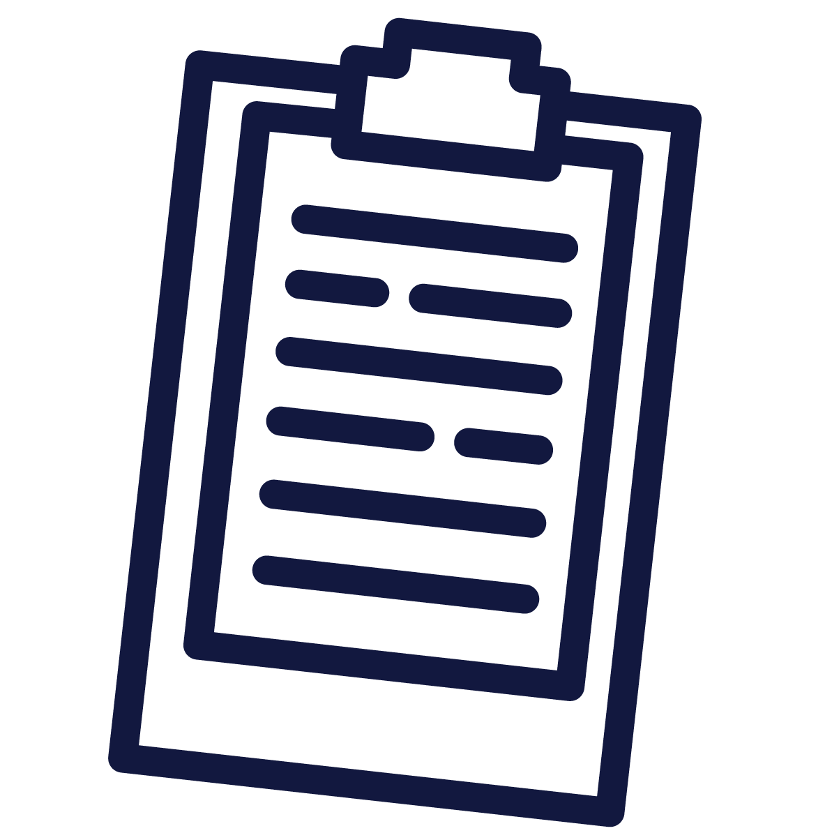 Icon of clipboard.