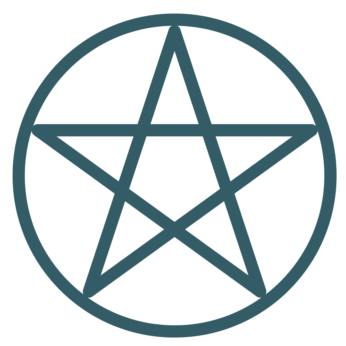 Icon of a pentagram.