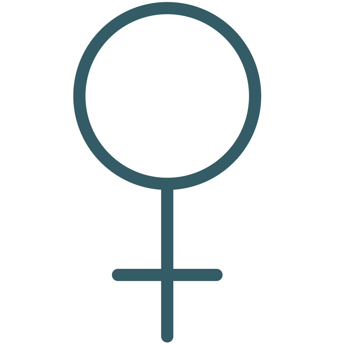 Icon of female symbol.