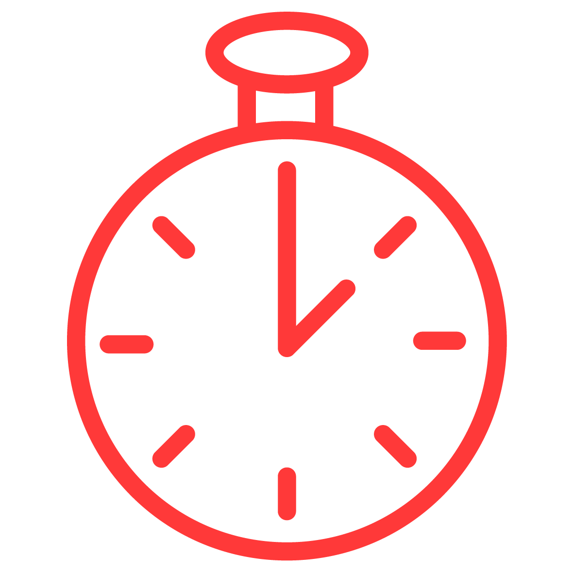 Icon of a stopwatch.