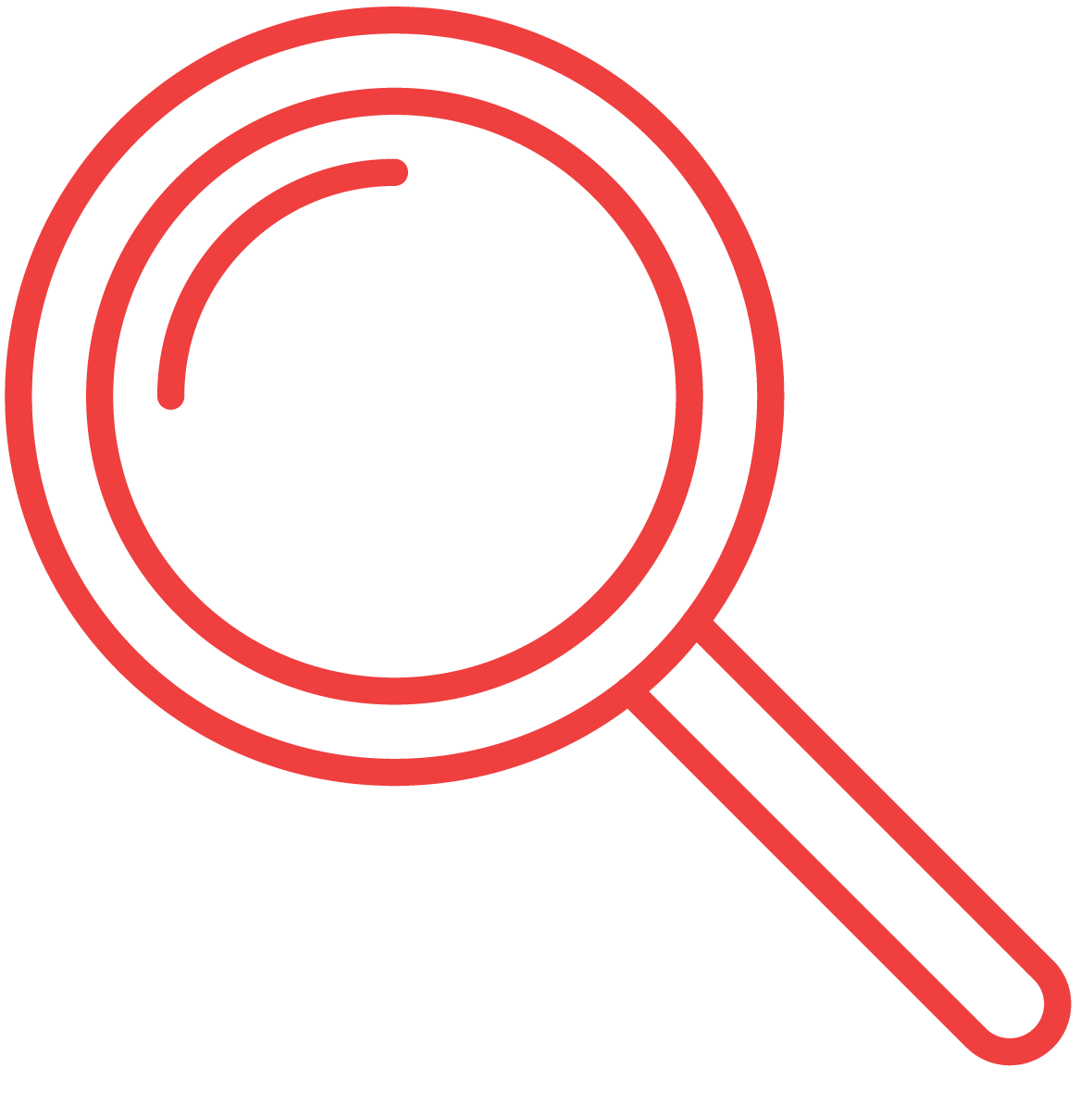 Icon of a magnifying glass.