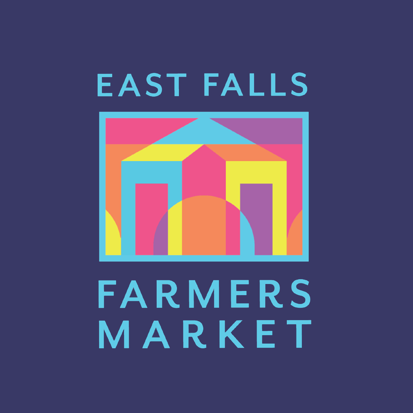 Colorful East Falls Farmers' Market Logo