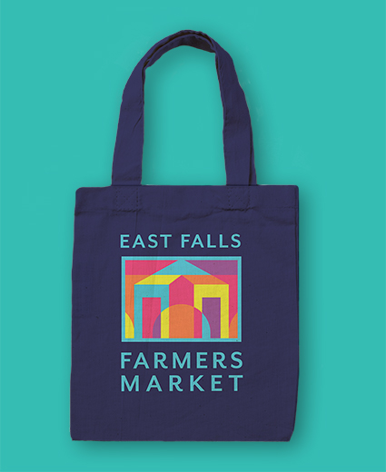 Totebag with the East Falls Farmers' Market Logo